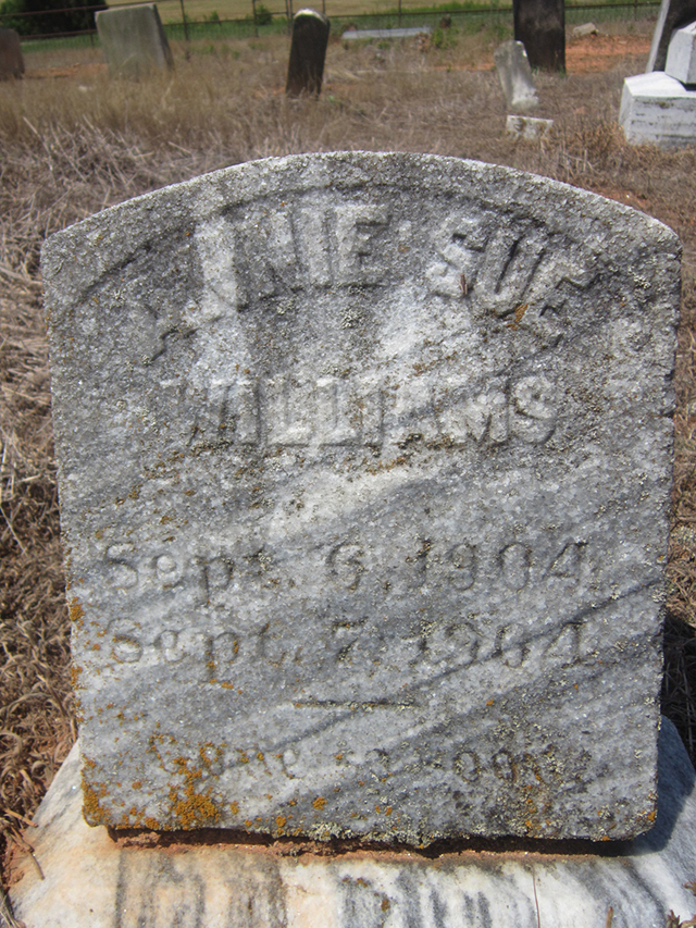 Annie Sue Williams 1904-1904